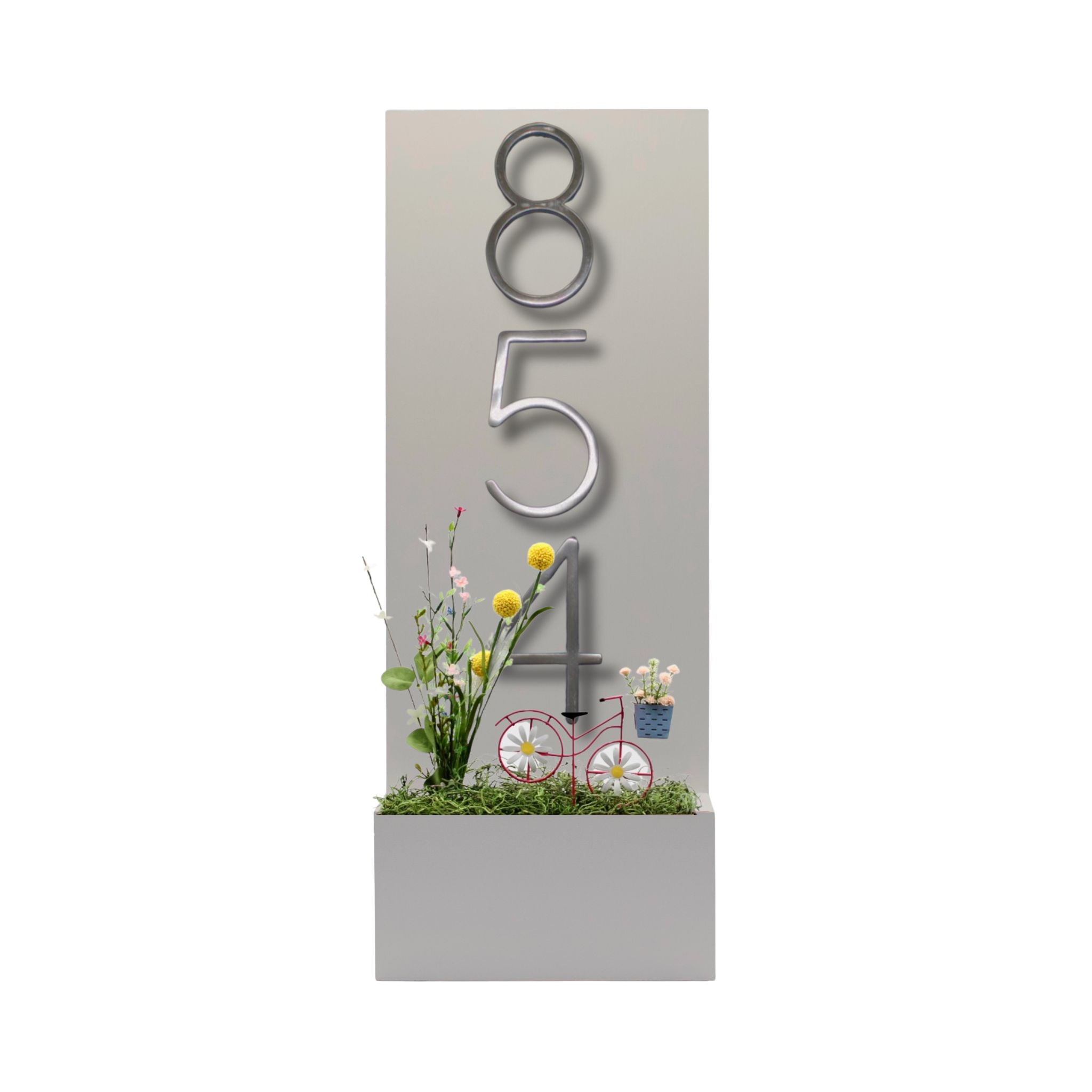 Vertical House Number Sign