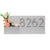 Horizontal House Number Sign with Refillable Box