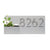 Horizontal House Number Sign with Refillable Box