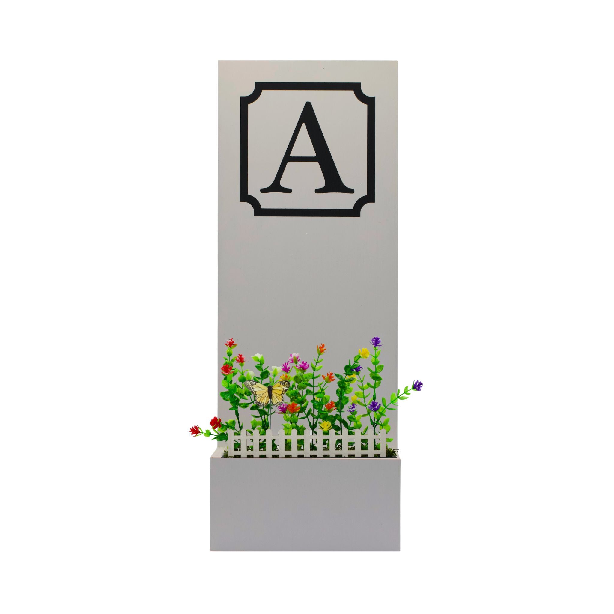 Vertical Custom House Sign with Refillable Box