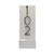 White vertical modern house number sign featuring raised black numbers 102.