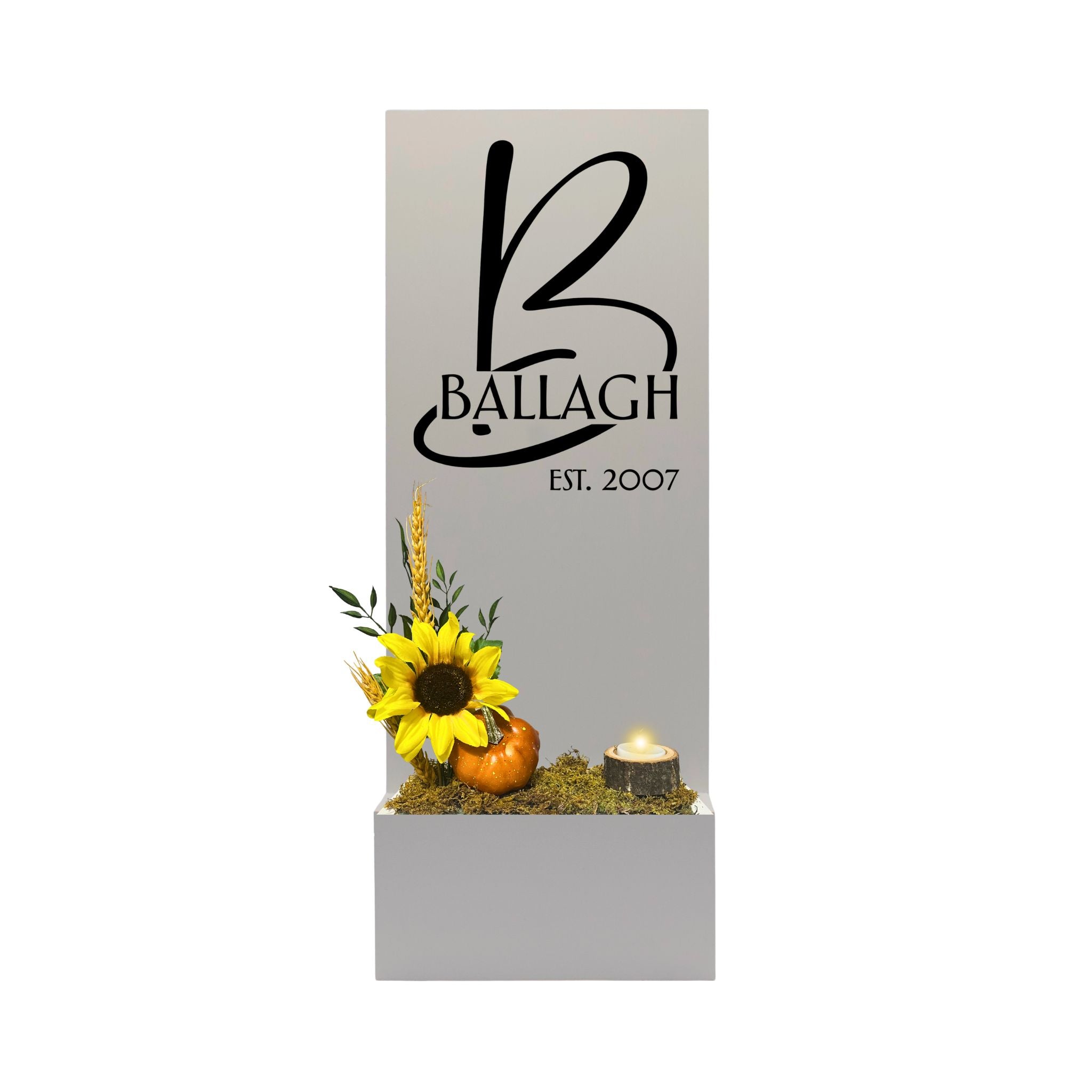 Vertical Custom House Sign with Refillable Box