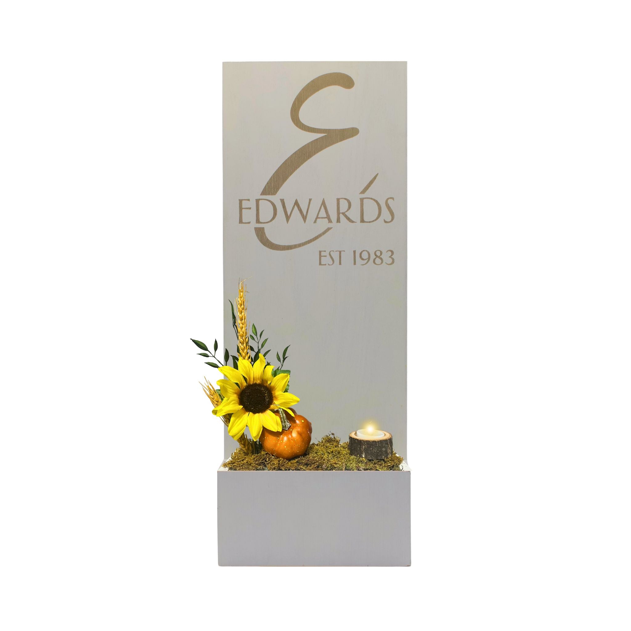 Vertical Custom House Sign with Refillable Box