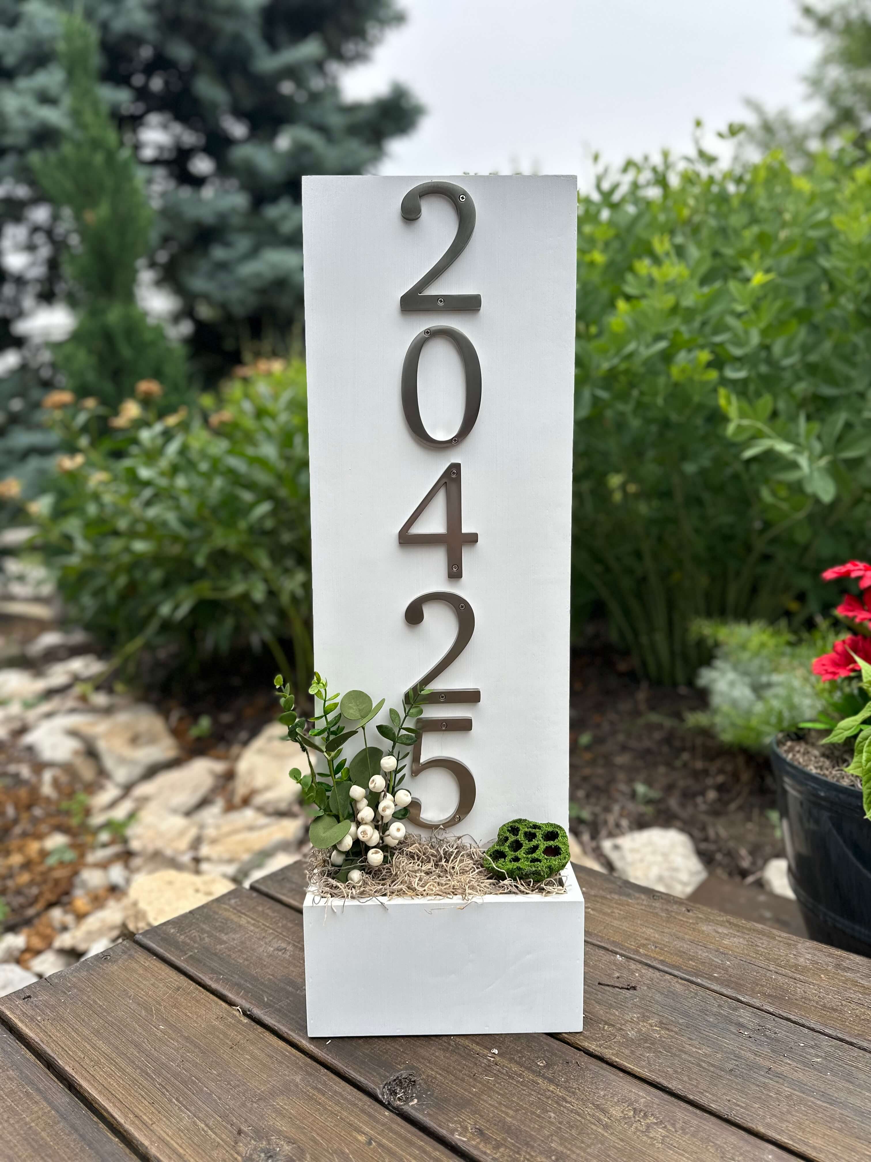 Vertical House Number Signs