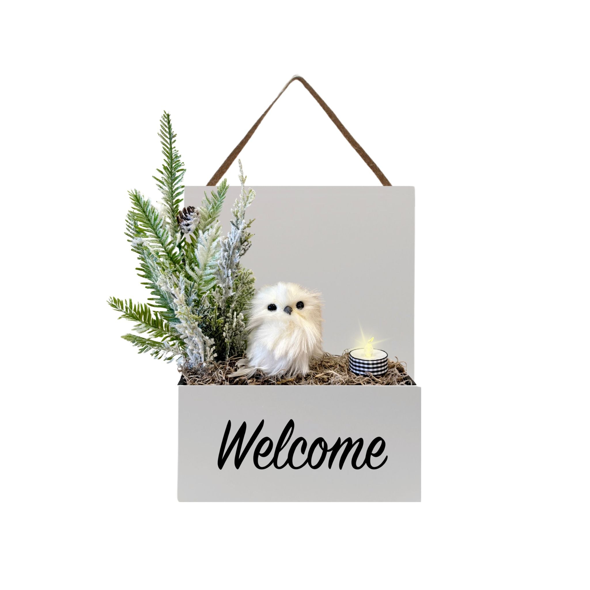 Interior Door Sign with Refillable Box