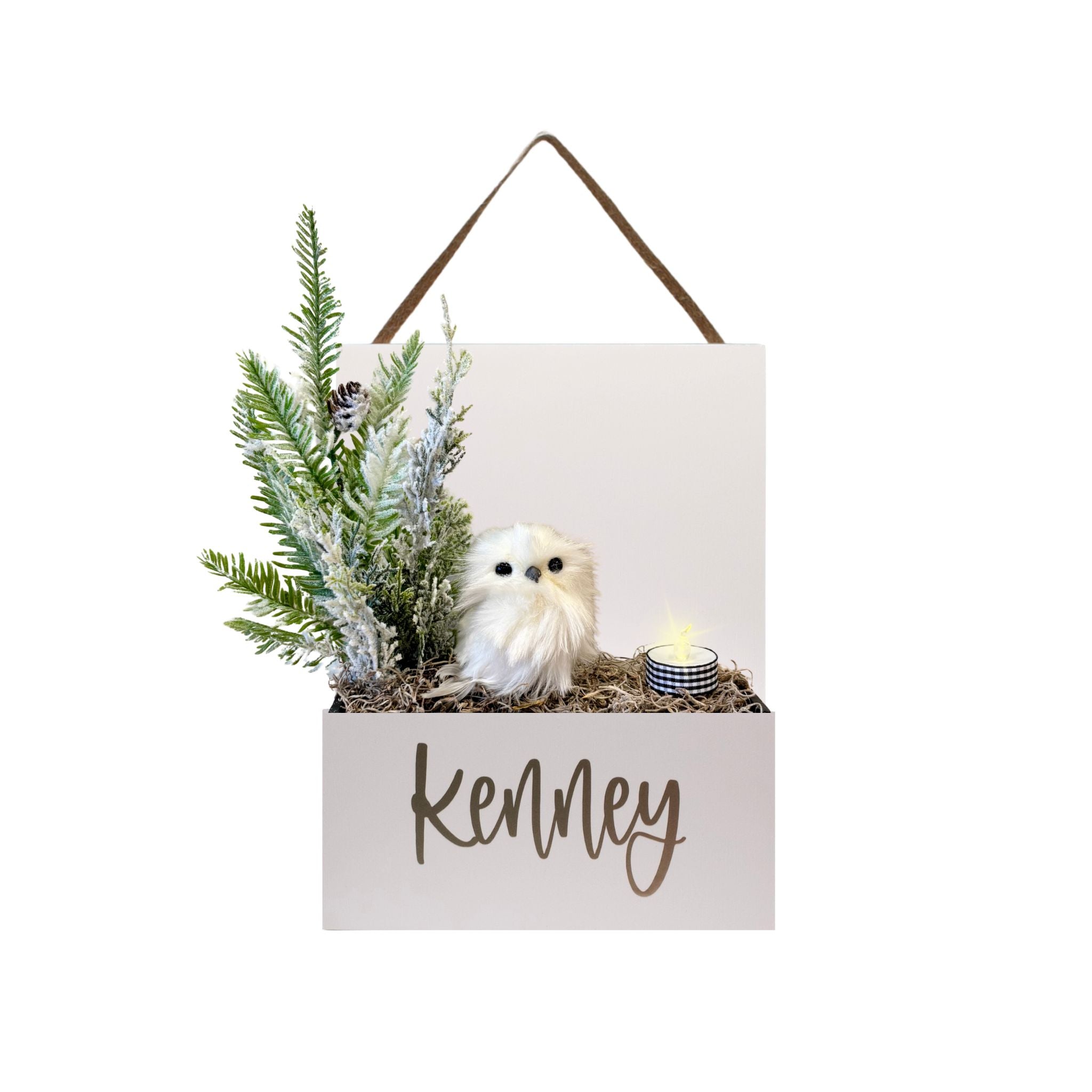 Interior Door Sign with Refillable Box