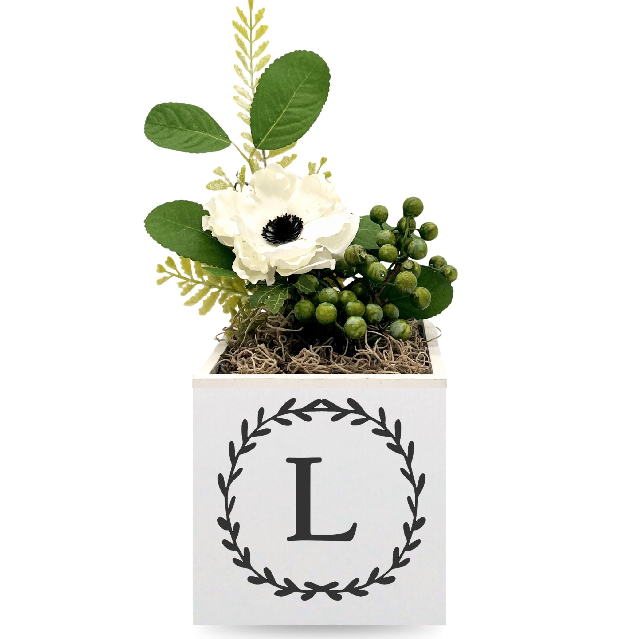 Little Envy Wreath Monogram Box