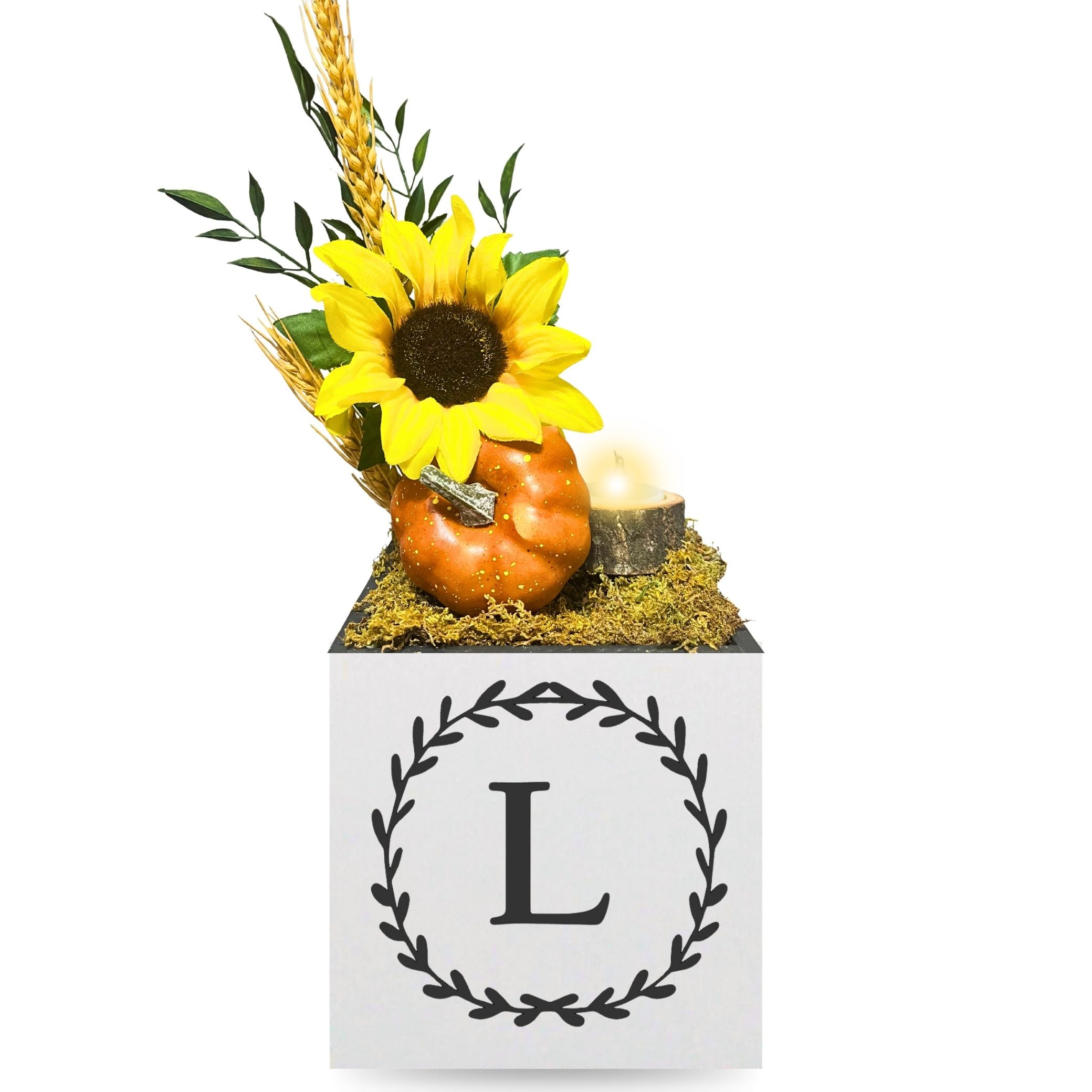 Little Envy Wreath Monogram Box