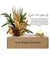 Winter 2026 Modern décor kit featuring golden foliage, natural evergreen branches, a pinecone, and a gold tealight holder in a branded box.