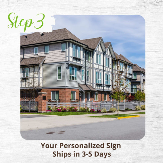Your Personalized Entry Envy Sign  Ships in 3-5 Days