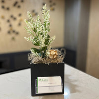 Front Desk Business Card Holder with Custom Message