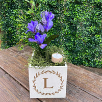 Little Envy Wreath Monogram Box